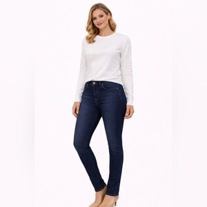 FRAME Denim High Rise Dark Denim Jeans Size 29, Frame Le Skinny De Jeanne